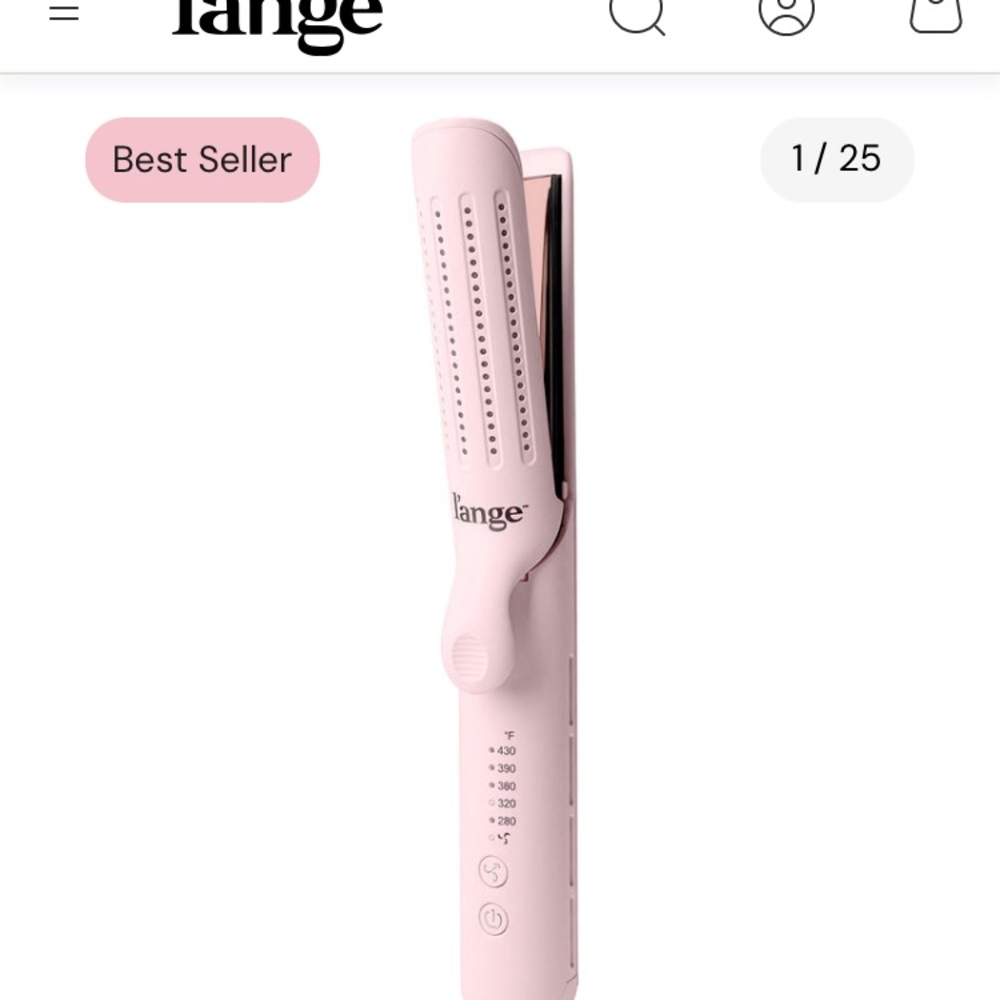 Lange Pink Hair Straightener